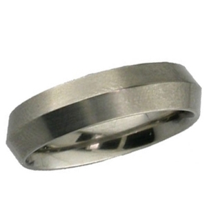 Plain Titanium Wedding Ring (2222)